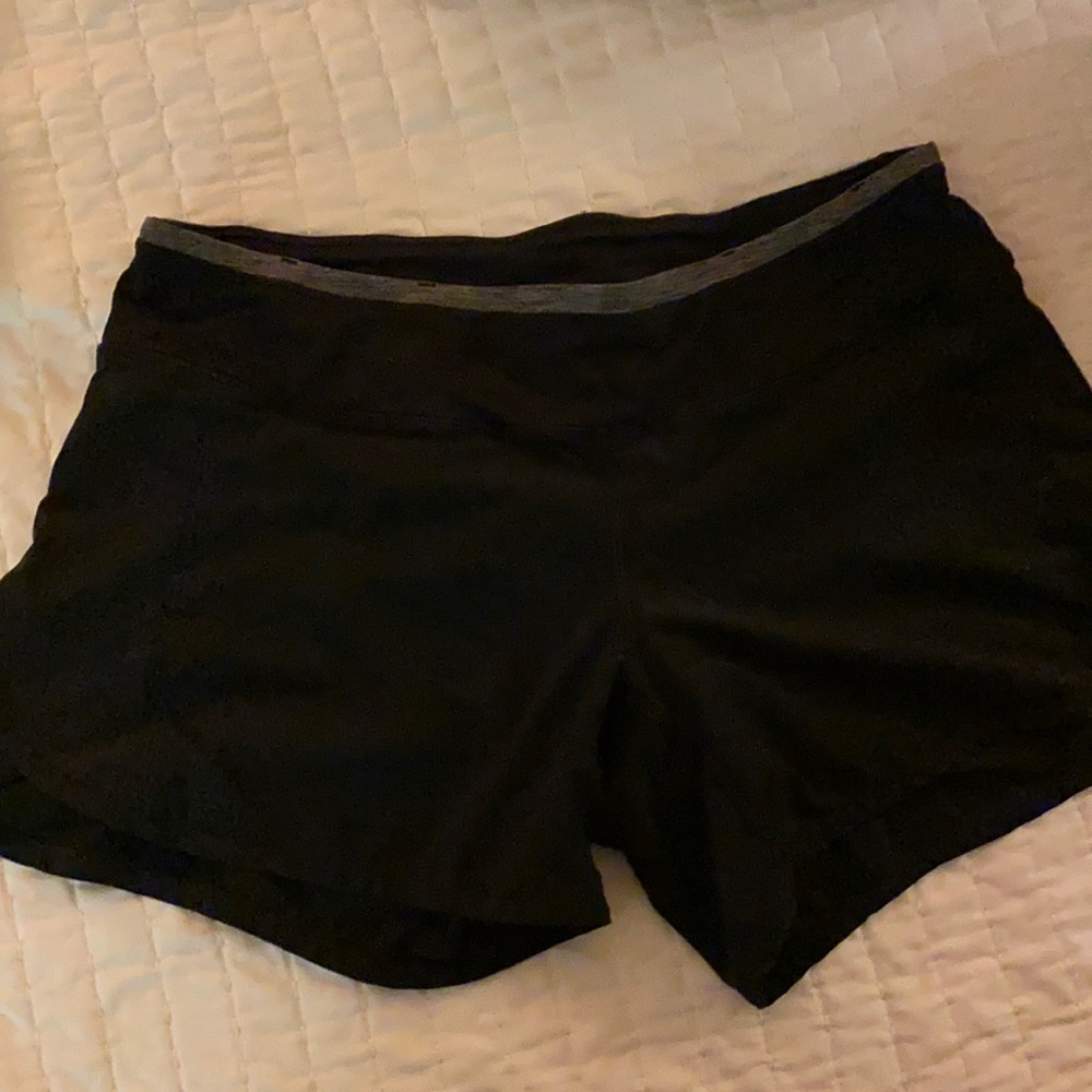 Lululemon black athletic shorts.